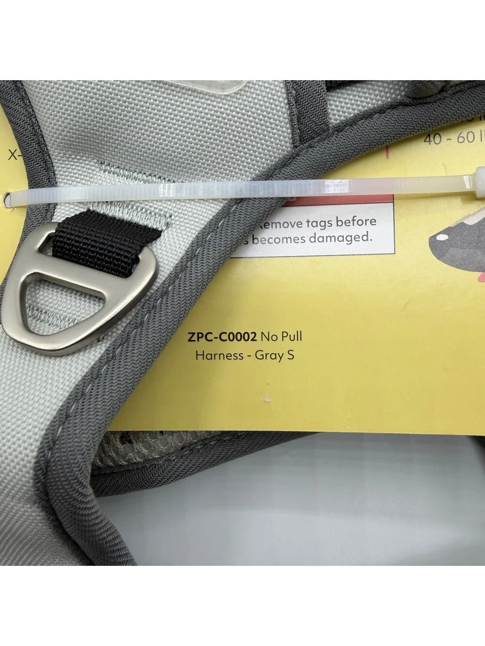 ZippyPaws No Pull Dog Harness Small Gray Grey 10 to 20 lbs ZPC-C0002 Zippy Paws